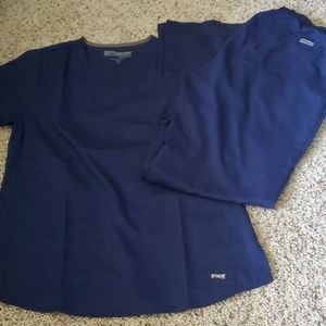 Grey's Anatomy navy scrubs